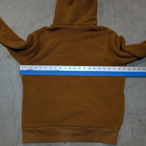 Athleta Tugga Sherpa Hoodie Women's S Pull Over Burnt Orange - Picture 7 of 7